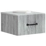 vidaXL Cabinet de chevet mural Sonoma gris 34 5 x 33 x 20 cm