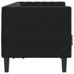 vidaXL Canapé Chesterfield Autre Noir 174 x 74.5 x 70.5 cm Velours