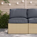 vidaXL Set de coussins de palette 2 Pièces Anthracite Tissu Oxford