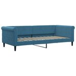 vidaXL Lit de repos bleu 90x200 cm velours