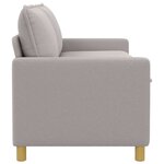 vidaXL Canapé Gris clair 156 x 81 x 87 5 cm Tissu