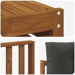 vidaXL Ensemble de canapés d'extérieur 10 pc Naturel et Anthracite