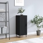 vidaXL Buffet Noir 34 5x34x90 cm Bois d'ingénierie