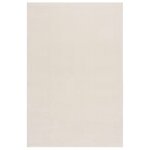 vidaXL Tapis shaggy blanc crème 240x340 cm polyester