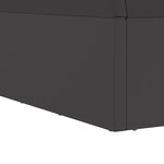 vidaXL Foyer carré noir 60x60x35 cm en acier