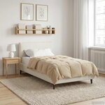 vidaXL Duvet complet toute l'année 135 x 200 cm 4 saisons Crème
