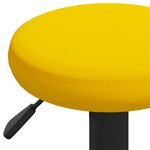 vidaXL Tabourets de bar lot de 2 jaune moutarde velours