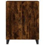 vidaXL Buffet haut Chêne fumé 69 5x34x180 cm Bois d'ingénierie