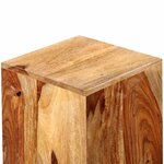 vidaXL Support de plantes 3 Pièces bois massif marron