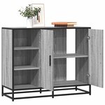 vidaXL Buffet sonoma gris 92x35x76 cm bois d'ingénierie
