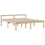 vidaXL Lit bibliothèque sans matelas 180x200 cm bois massif de pin