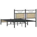 vidaXL Cadre de lit sans matelas chêne sonoma 120x200 cm
