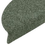 vidaXL Tapis d'escalier autocollants 20 pièces 56 x 17 x 3 cm Vert Demi-rond