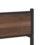 vidaXL Cadre de lit métal avec tête de lit et pied de lit 90x200 cm