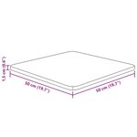 vidaXL Dessus de table carré 50x50x1 5 cm Bois chêne massif non traité