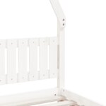vidaXL Cadre de lit pour enfants blanc 90x190 cm bois de pin massif