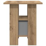 vidaXL Table de chevet Chêne artisanal 41 x 40 x 45 cm