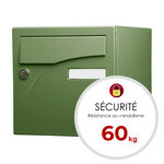 Boîte aux lettres Préface 1 porte vert argile mat ral 6011mt