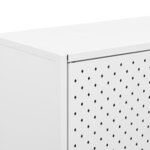 vidaXL Buffet haut Blanc 80x35x135 cm Acier