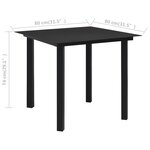 Salon de jardin meuble d'extérieur ensemble de mobilier 3 pièces rotin pvc noir 02_0016064