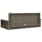 vidaXL Balancelle gris 119x56x48 cm résine tressée
