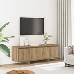 vidaXL Meuble TV chêne artisanal 120x30x40 5 cm bois d'ingénierie
