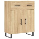 vidaXL Buffet chêne sonoma 69 5x34x90 cm bois d'ingénierie