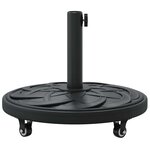 vidaXL Pied de parasol Noir Ø38-48 mm
