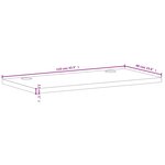 vidaXL Dessus de bureau 110x60x2 5 cm bois massif de hêtre