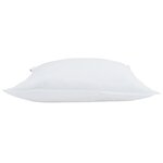 vidaXL Oreillers 2 Pièces Blanc 65 x 65 cm 130gsm 100  coton