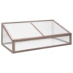 vidaXL Serre Gris 110x58 5x39 cm Bois de sapin