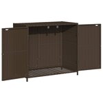 vidaXL Armoire de rangement de jardin marron 83x45x76cm résine tressée