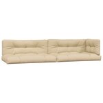 vidaXL Coussins de palette 5 Pièces beige tissu