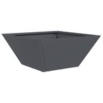 vidaXL Bol jardinière anthracite 35x35x15 cm en acier