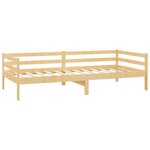 vidaXL Lit de repos avec matelas 90x200 cm Bois de pin massif