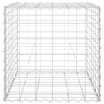 vidaXL Lit surélevé cube à gabion Fil d'acier 60x60x60 cm
