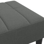 vidaXL Repose-pied gris foncé 77x55x31 cm tissu