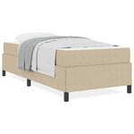 vidaXL Cadre de lit Vert gris clair 90 x 200 cm