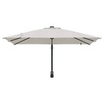 vidaXL Parasol de jardin Couleur sable 248.5 x 247.5 x 160 cm tissu
