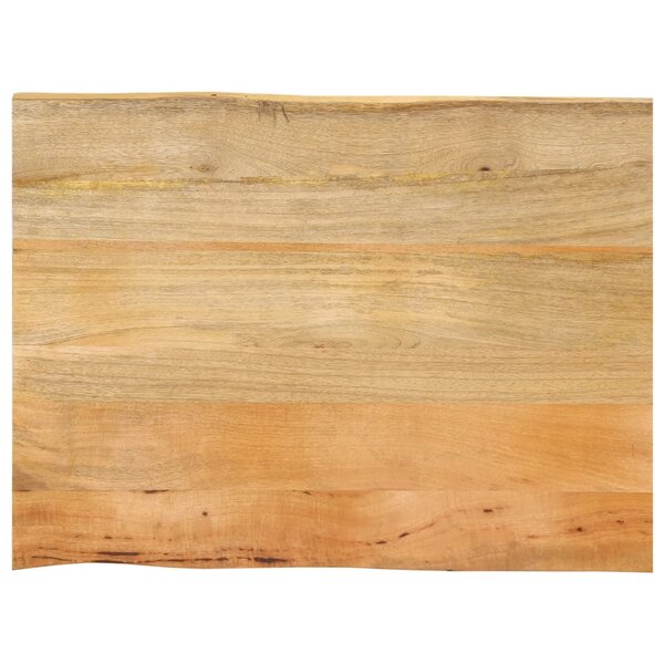 vidaXL Dessus de table 90x60x2 5 cm bord vivant bois massif manguier
