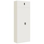 vidaXL Classeur blanc 90x40x240 cm acier