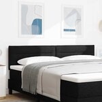 vidaXL Tête de lit avec tête de lit Noir 180 cm Cuir synthétique