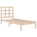 vidaXL Cadre de lit sans matelas 90x190 cm bois massif