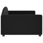 vidaXL Lit de repos sans matelas noir 100x200 cm velours