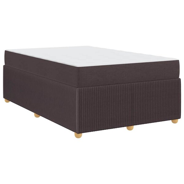 vidaXL Cadre de lit Autre Marron foncé 120 x 190 cm tissu