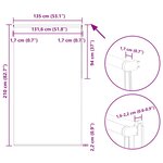 vidaXL Store enrouleur occultant largeur du tissu 131 6 cm polyester