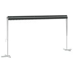 vidaXL Auvent autoportant 5 x 3 m Polyester Anthracite