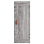 vidaXL Buffet haut Sonoma gris 34 5x34x180 cm Bois d'ingénierie