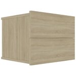 vidaXL Tables de chevet 2 Pièces Chêne sonoma 40x30x30 cm Bois ingénierie