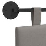 vidaXL Tête de lit suspendue Taupe Velours